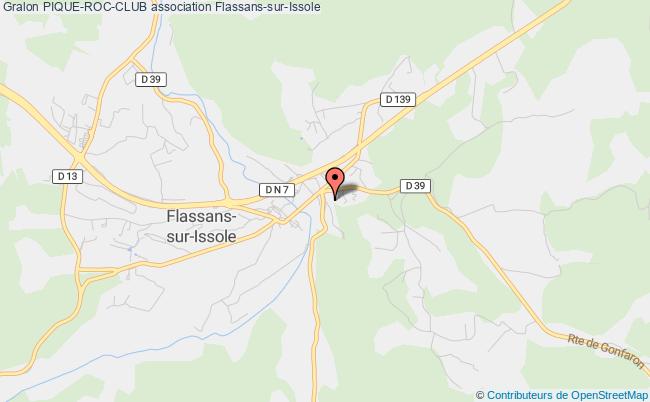 plan association Pique-roc-club Flassans-sur-Issole
