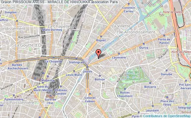 plan association Pirssoum Aness - Miracle De Hanoukka Paris