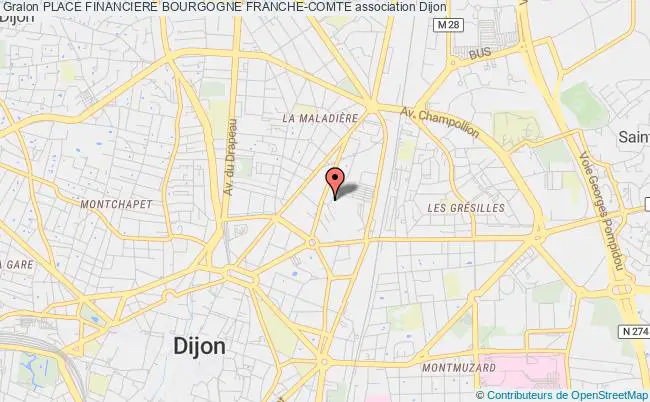 plan association Place Financiere Bourgogne Franche-comte Dijon