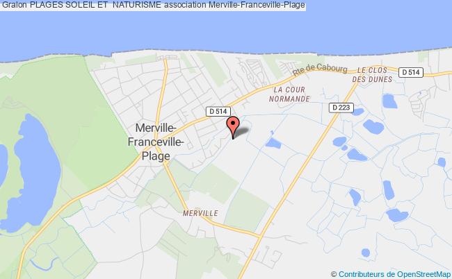 plan association Plages Soleil Et  Naturisme Merville-Franceville-Plage