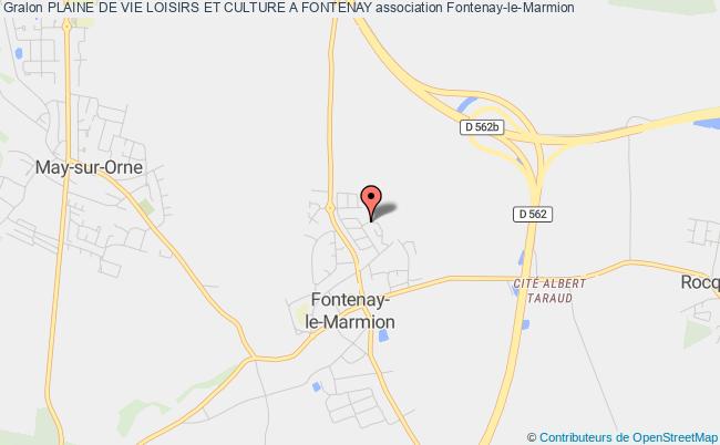 plan association Plaine De Vie Loisirs Et Culture A Fontenay Fontenay-le-Marmion