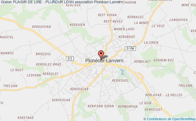 plan association Plaisir De Lire - Plijadur Lenn Plonéour-Lanvern