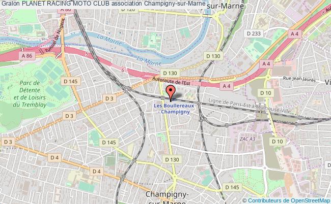 plan association Planet Racing Moto Club Champigny-sur-Marne