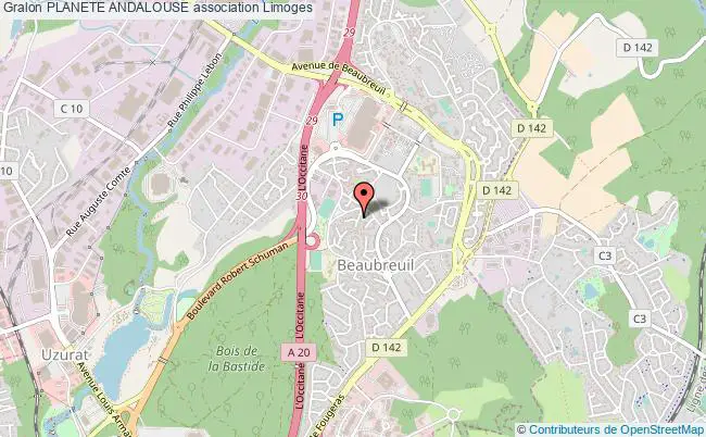 plan association Planete Andalouse Limoges