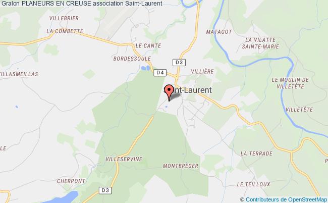 plan association Planeurs En Creuse Saint-Laurent