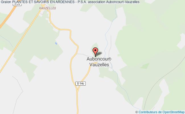 plan association Plantes Et Savoirs En Ardennes - P.s.a. Auboncourt-Vauzelles