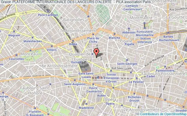 plan association Plateforme Internationale Des Lanceurs D'alerte  - Pila Paris