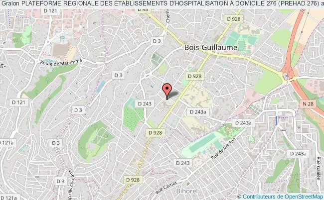 plan association Plateforme RÉgionale Des Établissements D'hospitalisation À Domicile 276 (prehad 276) Bois-Guillaume