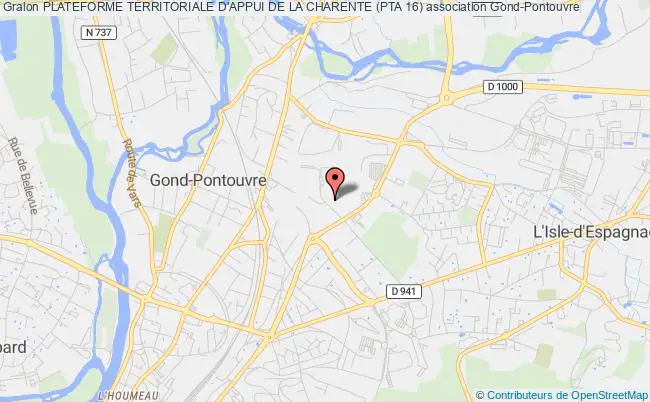 plan association Plateforme Territoriale D'appui De La Charente (pta 16) Gond-Pontouvre