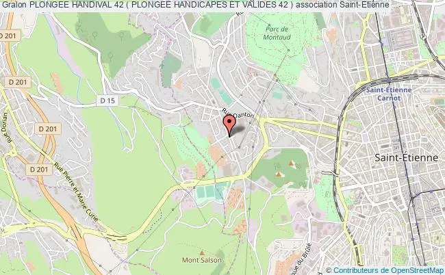 plan association Plongee Handival 42 ( Plongee Handicapes Et Valides 42 ) Saint-Étienne