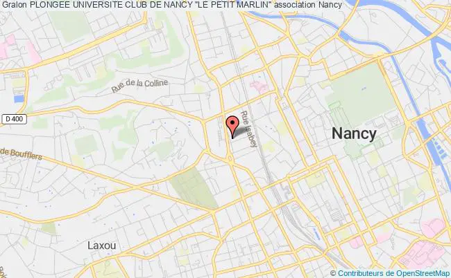 plan association Plongee Universite Club De Nancy "le Petit Marlin" Nancy