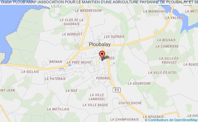 plan association Ploub'amap (association Pour Le Maintien D'une Agriculture Paysanne De Ploubalay Et Ses Environs) Beaussais-sur-Mer