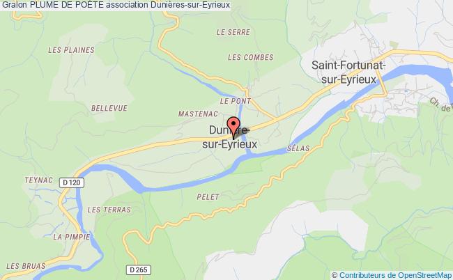 plan association Plume De PoÈte Dunière-sur-Eyrieux