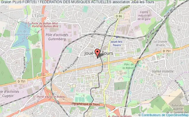 plan association Plus Fort(s) ! Federation Des Musiques Actuelles Joué-lès-Tours