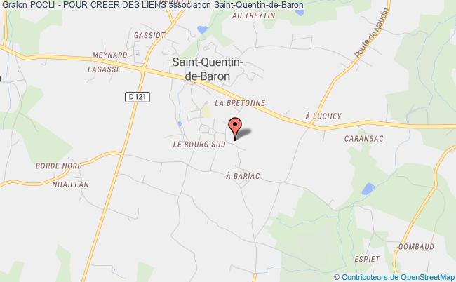 plan association Pocli - Pour Creer Des Liens Saint-Quentin-de-Baron