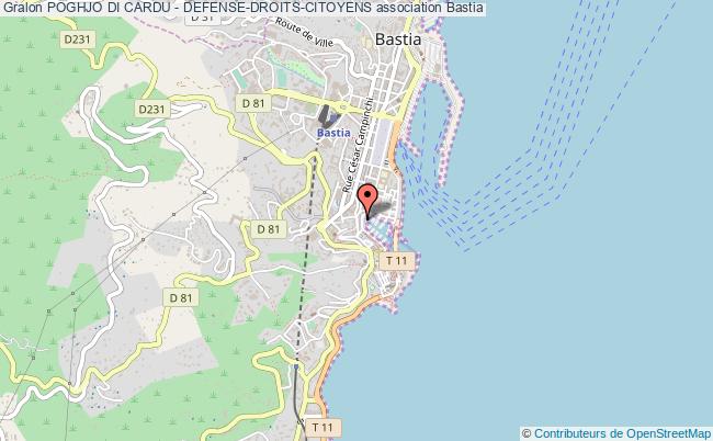 plan association Poghjo Di Cardu - Defense-droits-citoyens Bastia