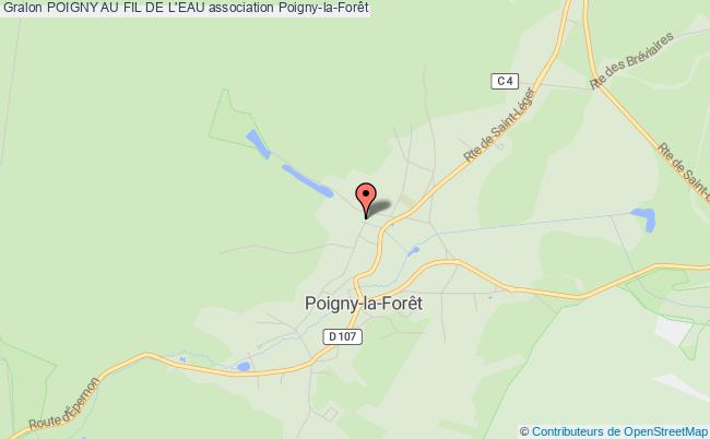 plan association Poigny Au Fil De L'eau Poigny-la-Forêt