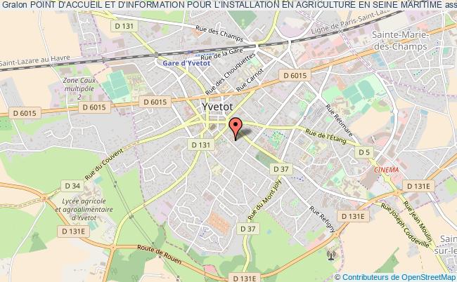 plan association Point D'accueil Et D'information Pour L'installation En Agriculture En Seine Maritime Yvetot