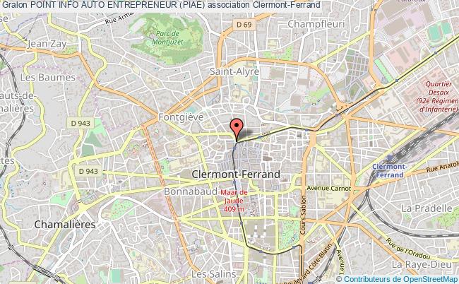 plan association Point Info Auto Entrepreneur (piae) Clermont-Ferrand