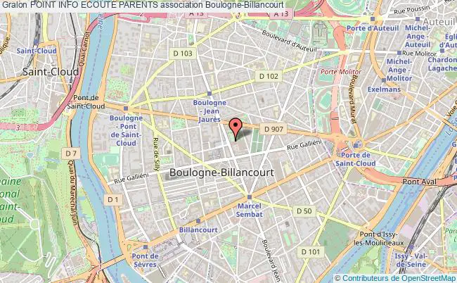 plan association Point Info Ecoute Parents Boulogne-Billancourt