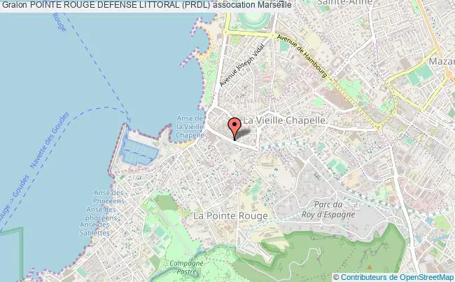 plan association Pointe Rouge Defense Littoral (prdl) Marseille