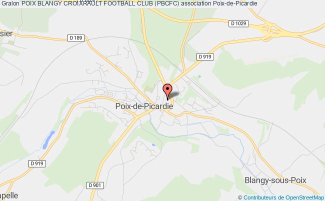 plan association Poix Blangy Croixrault Football Club (pbcfc) Poix-de-Picardie