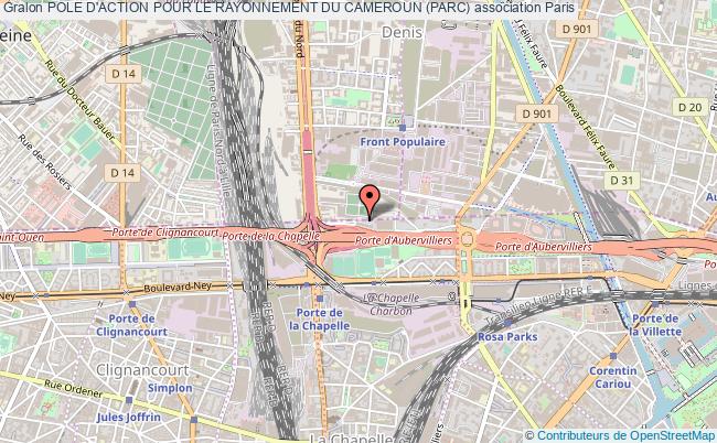 plan association Pole D'action Pour Le Rayonnement Du Cameroun (parc) Paris