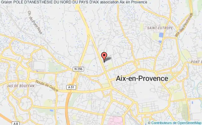 plan association Pole D?anesthÉsie Du Nord Du Pays D'aix Aix-en-Provence