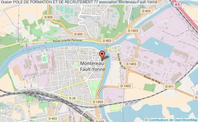 plan association Pole De Formation Et De Recrutement 77 Montereau-Fault-Yonne
