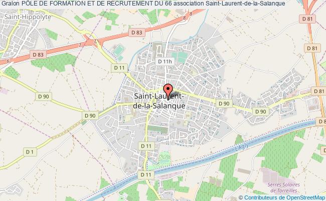 plan association PÔle De Formation Et De Recrutement Du 66 Saint-Laurent-de-la-Salanque