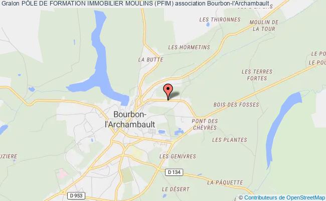 plan association PÔle De Formation Immobilier Moulins (pfim) Bourbon-l'Archambault