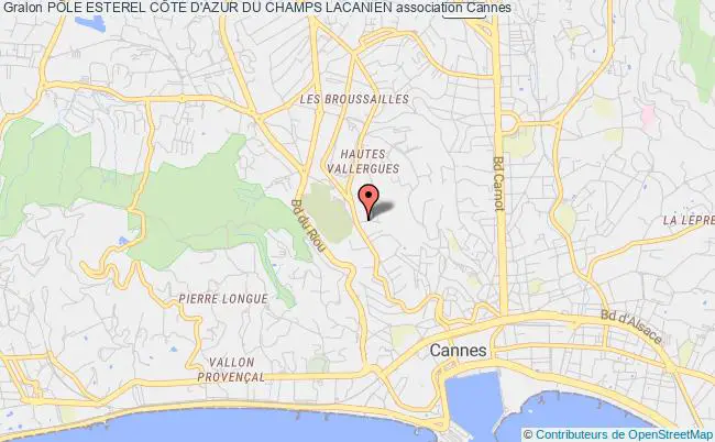plan association PÔle Esterel CÔte D'azur Du Champs Lacanien Cannes
