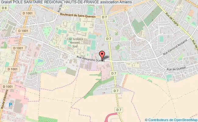 plan association Pole Sanitaire Regional Hauts-de-france Amiens