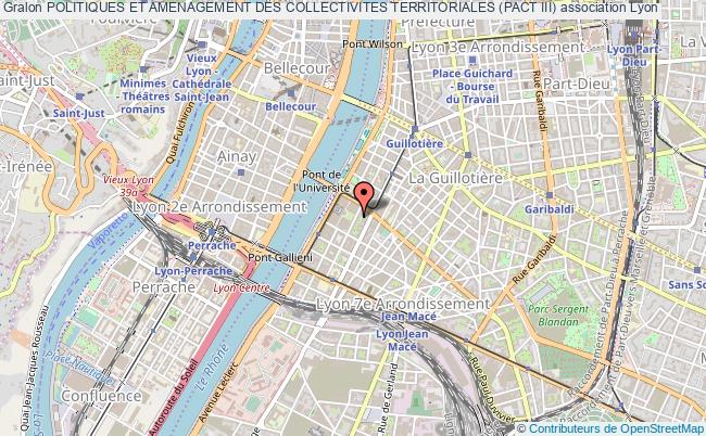 plan association Politiques Et Amenagement Des Collectivites Territoriales (pact Iii) Lyon 7e Arrondissement
