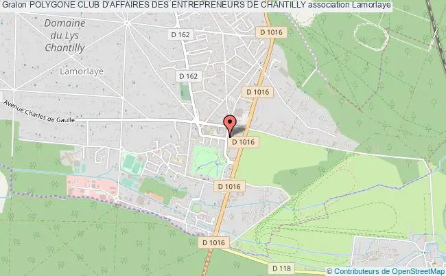 plan association Polygone Club D'affaires Des Entrepreneurs De Chantilly Lamorlaye