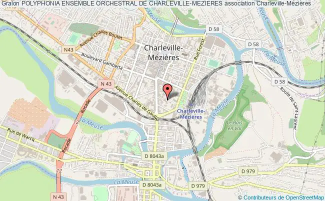 plan association Polyphonia Ensemble Orchestral De Charleville-mezieres Charleville-Mézières