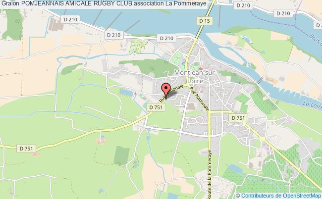 plan association Pomjeannais Amicale Rugby Club Mauges-sur-Loire