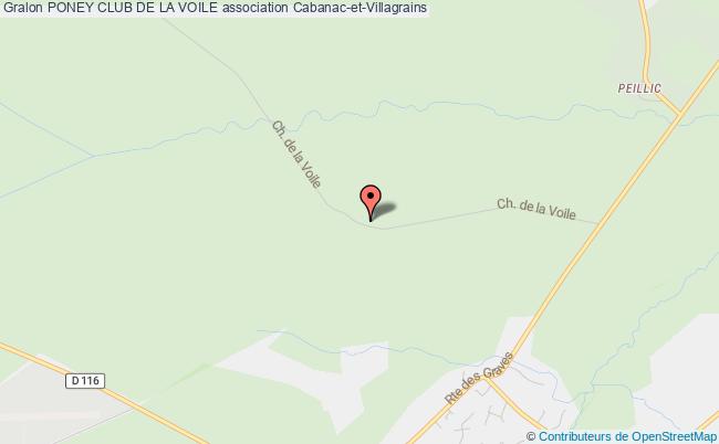 plan association Poney Club De La Voile Cabanac-et-Villagrains