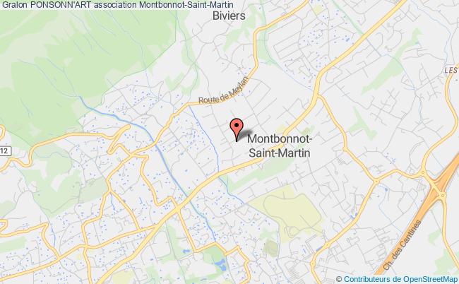 plan association Ponsonn'art Montbonnot-Saint-Martin