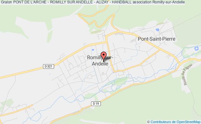 plan association Pont De L'arche - Romilly Sur Andelle - Alizay - Handball Romilly-sur-Andelle