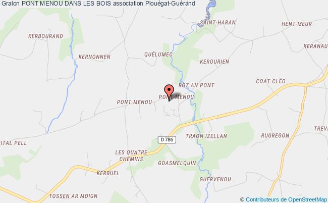 plan association Pont Menou Dans Les Bois Plouégat-Guérand