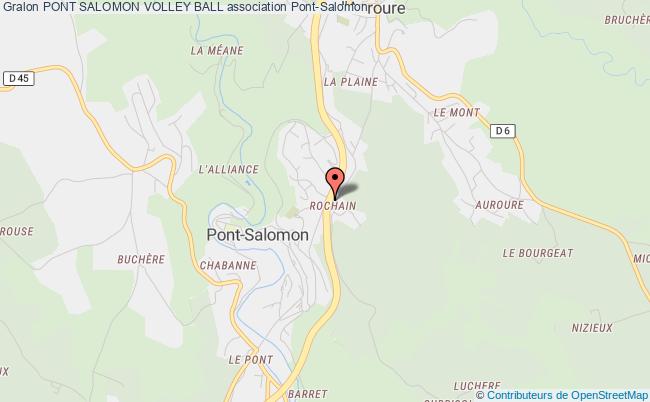 plan association Pont Salomon Volley Ball Pont-Salomon