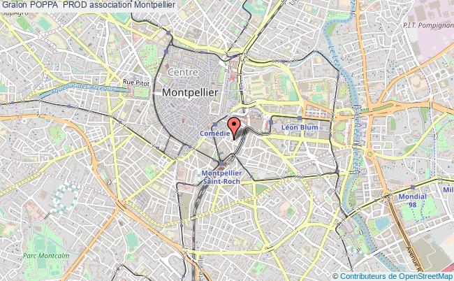 plan association Poppa  Prod Montpellier