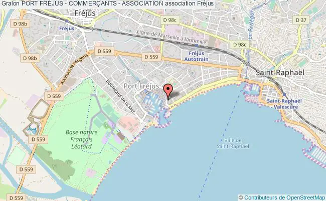 plan association Port FrÉjus - CommerÇants - Association Fréjus
