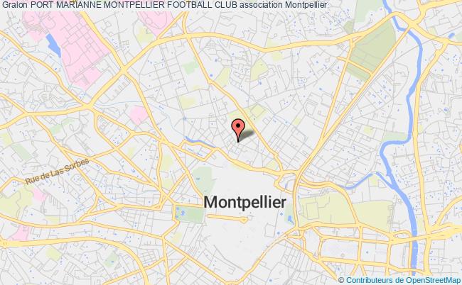plan association Port Marianne Montpellier Football Club Montpellier