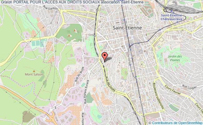 plan association Portail Pour L'acces Aux Droits Sociaux Saint-Étienne