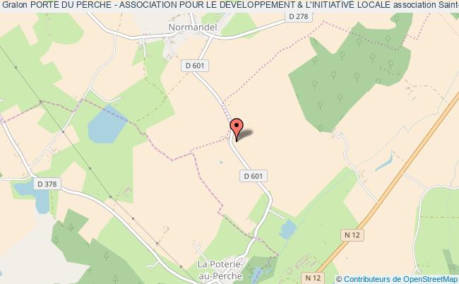 plan association Porte Du Perche - Association Pour Le Developpement & L'initiative Locale Saint-Maurice-lès-Charencey