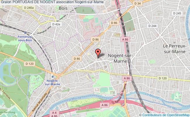 plan association Portugais De Nogent Nogent-sur-Marne