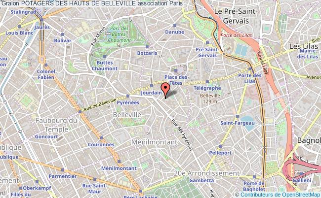 plan association Potagers Des Hauts De Belleville Paris