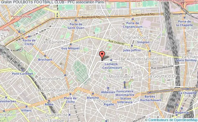 plan association Poulbots Football Club - Pfc Paris